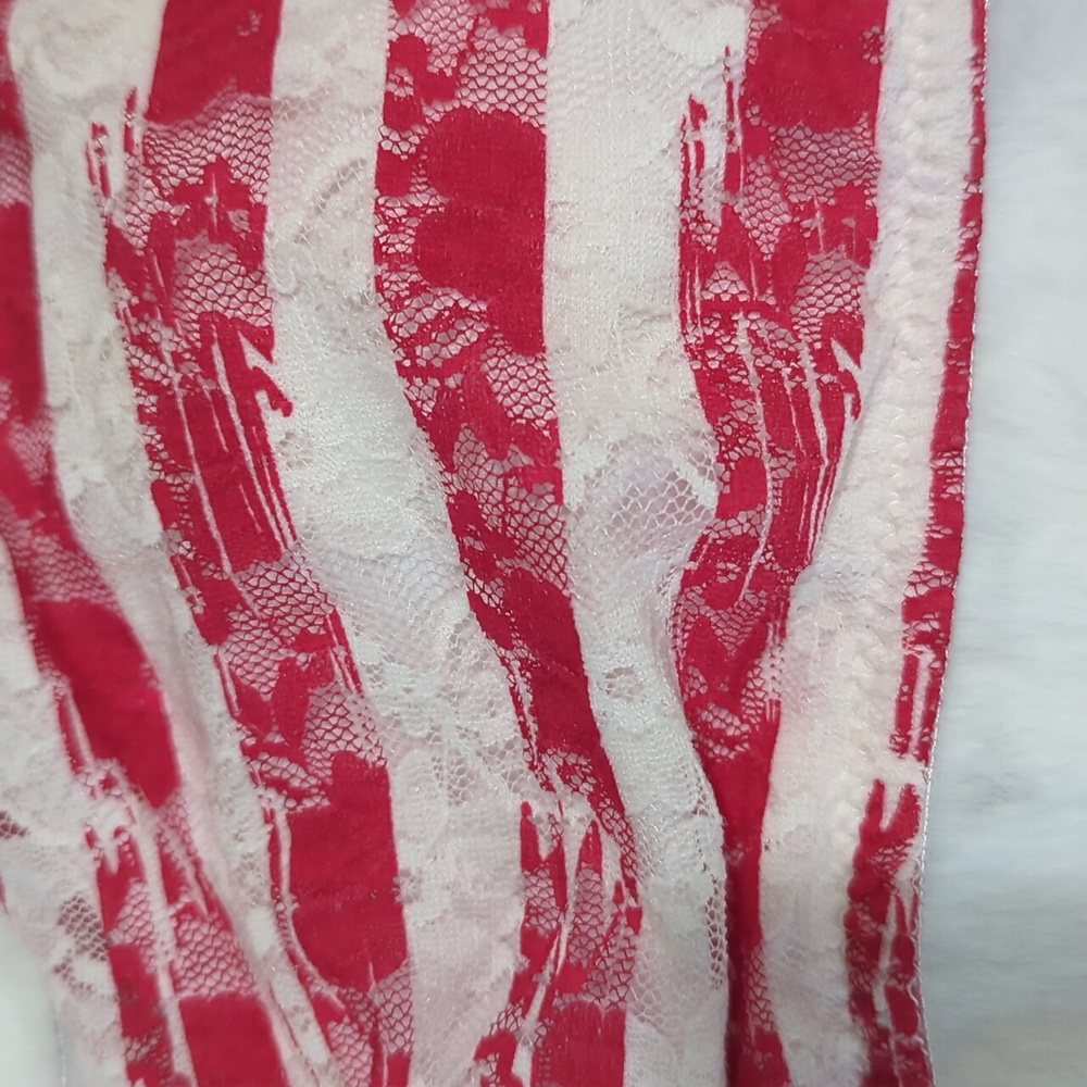 NWT Rue 21 American Flag Lace Bandeau/ Bathing Suit Top - Picture 3 of 16